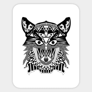 mexican werewolf by night pattern ecopop Sticker